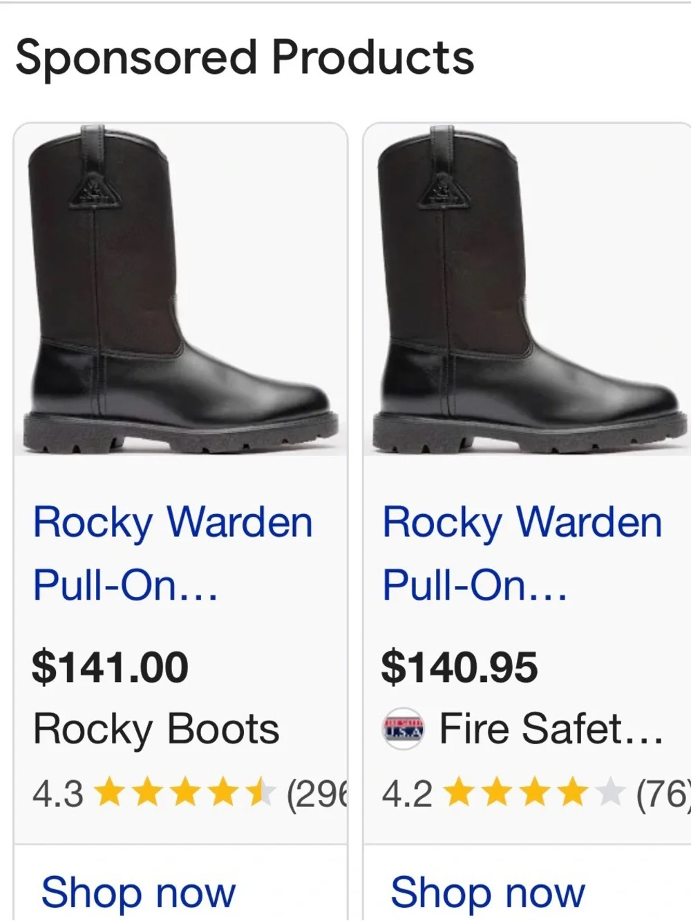 Rocky Black Men Warden Boots Sz. 11 EW 6300